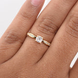 Solitaire Churumbela Ring 1.5 g / T6.5 Yellow Gold 18K