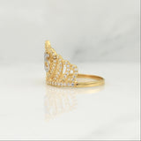 Anillo Quinces 3.2 g / T7,25 Dos Oros Amarillo Blanco 18K