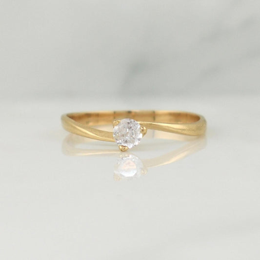 Anillo Solitario 1.15 g / T5,75 Oro Amarillo 18K
