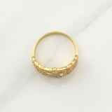 Anillo Quinces 3.6 g / T7 Dos Oros Amarillo Blanco 18K