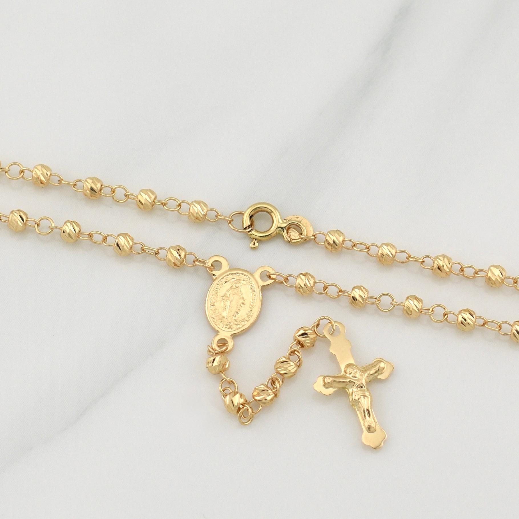 Rosario Virgen Milagrosa 6 g / 18 3/4 in / 3 - 4 mm Oro Amarillo 18K