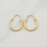 Candongas Jass 1.4 g / 3/4 in Oro Amarillo 18K