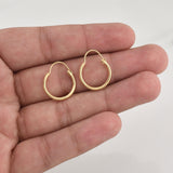 Candongas Jass 1.4 g / 3/4 in Oro Amarillo 18K