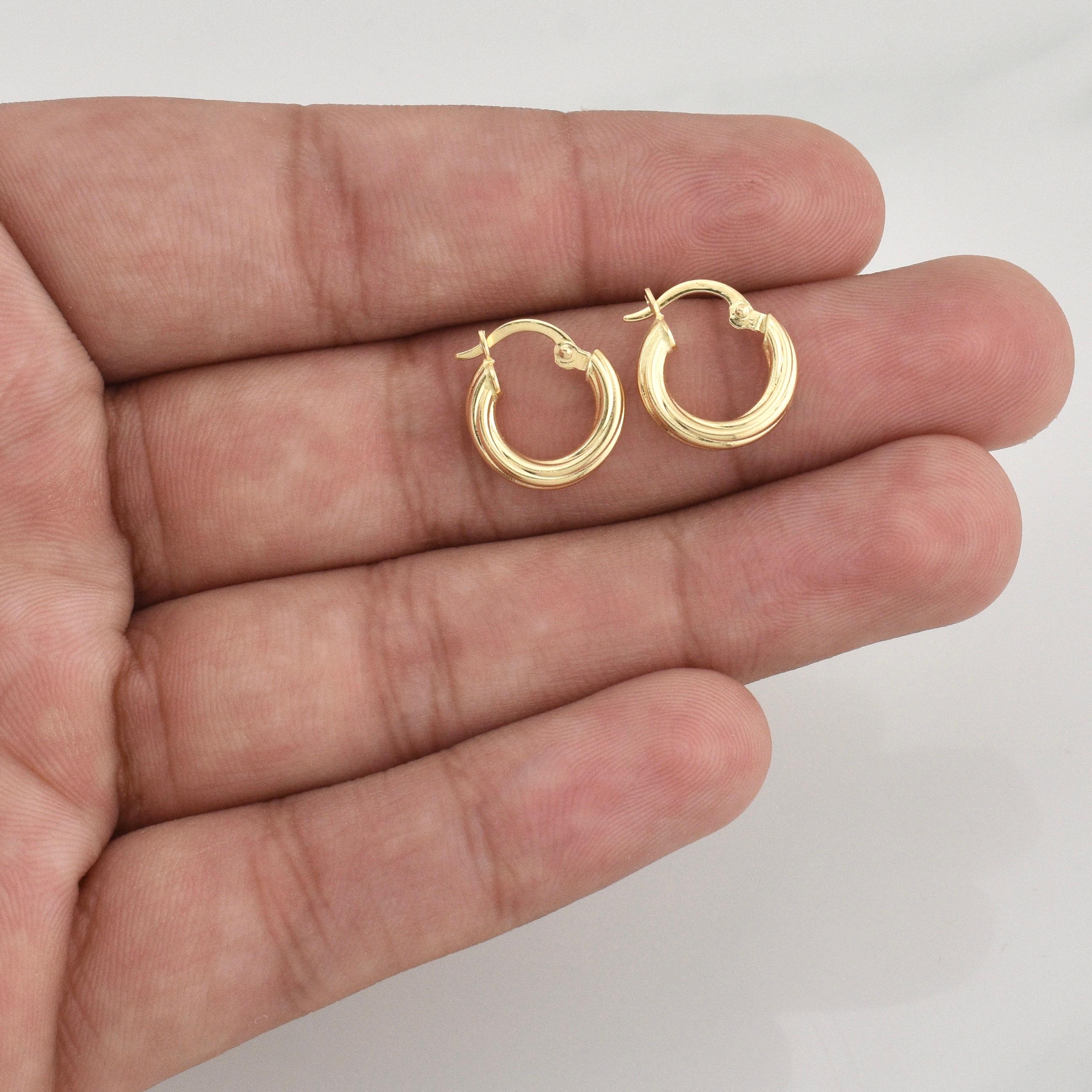 Candongas Juli 1.3 g / 1/2 in Oro Amarillo 18K