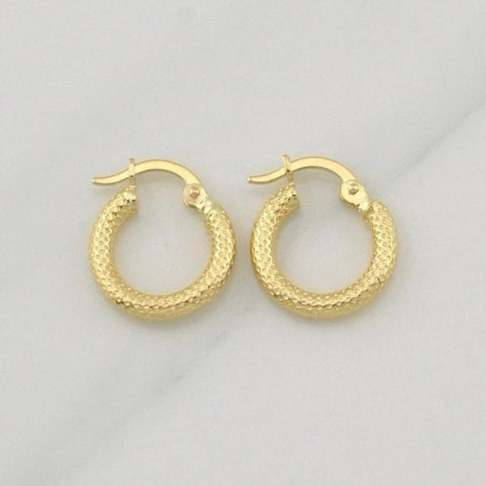 Candongas Tefi 1.35 g / 1/2 in Oro Amarillo 18K