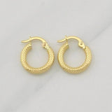 Candongas Tefi 1.3 g / 1/2 in Oro Amarillo 18K