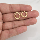 Hoop Earrings Tefi 1.35 g / 1/2 in Yellow Gold 18K