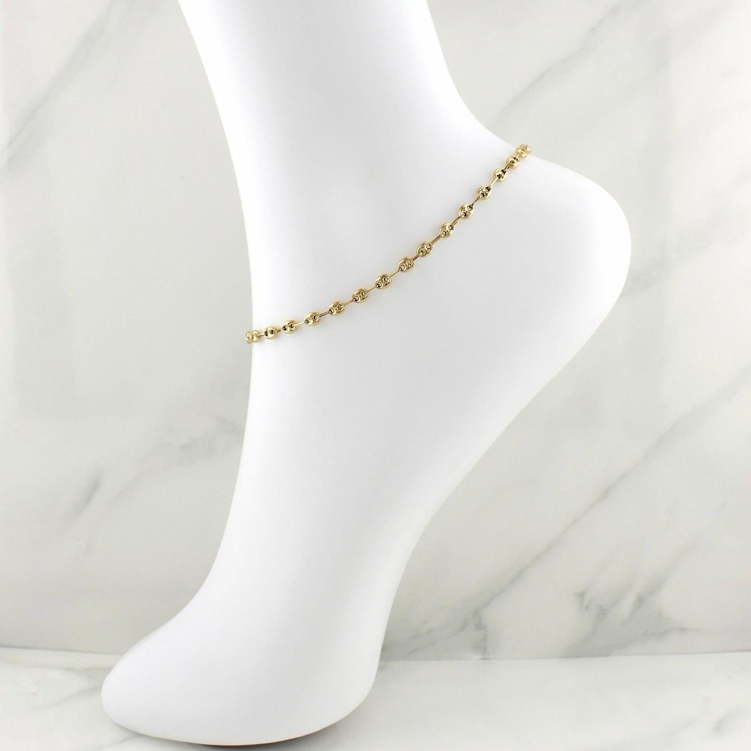 Tobillera Gc 2.7 g / 9 3/4 in / 3.6 mm Oro Amarillo 18K