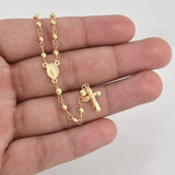 Miraculous Virgin Rosary 6.1 g / 20 in / 3 - 4 mm 18K Yellow Gold
