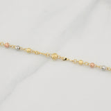 Miraculous Virgin Rosary 6.15 g / 18 3/4 in / 3 - 4 mm Three Golds 18K