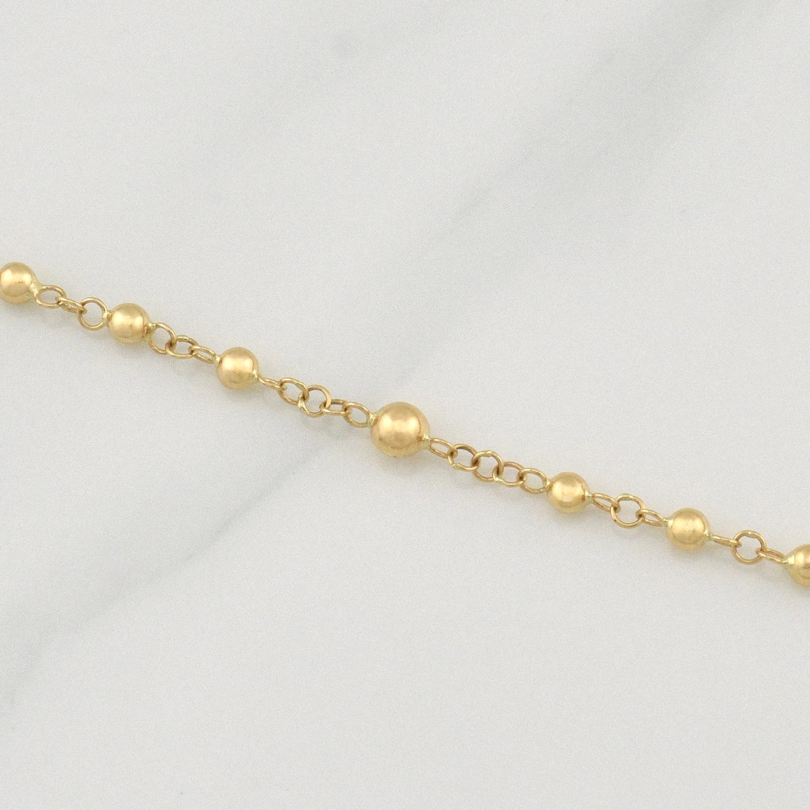 Miraculous Virgin Rosary 6.1 g / 20 in / 3 - 4 mm 18K Yellow Gold
