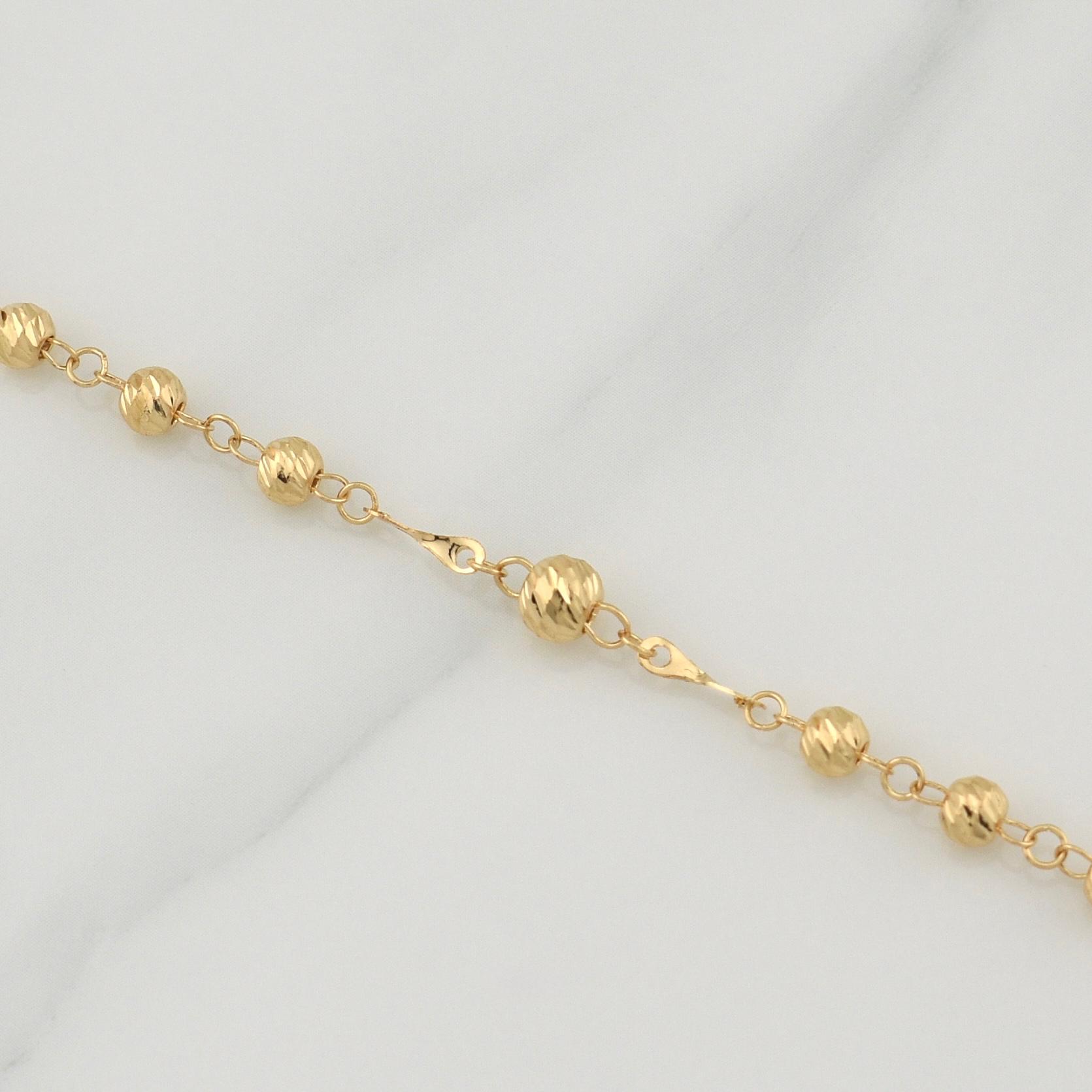 Miraculous Virgin Rosary 9.9 g / 22 3/4 in / 4 - 5 mm 18K Yellow Gold