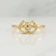 Anillo Doble Herradura 1.6 g / T7 Oro Amarillo 18K