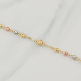 Miraculous Virgin Rosary 9.7 g / 22 3/4 in / 4 - 5 mm Three Golds 18K