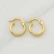 Candongas Punteadas 0.95 g / 1/2 in Oro Amarillo 18K