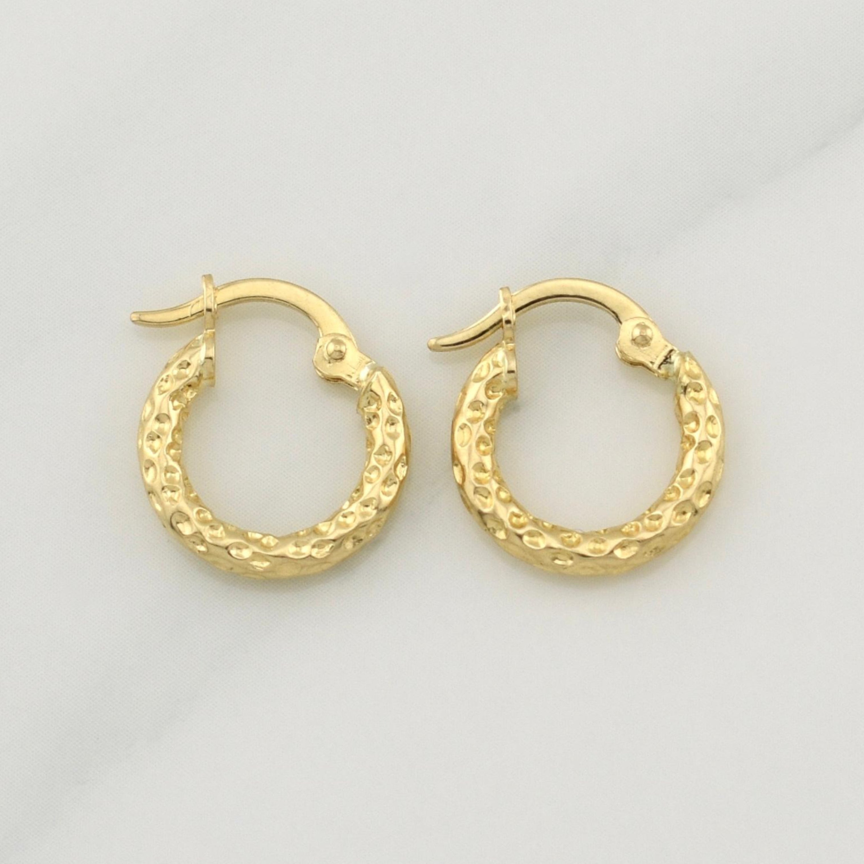 Candongas Jaz 1.05 g / 1/2 in Oro Amarillo 18K