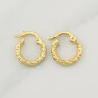 Candongas Jaz 1.05 g / 1/2 in Oro Amarillo 18K