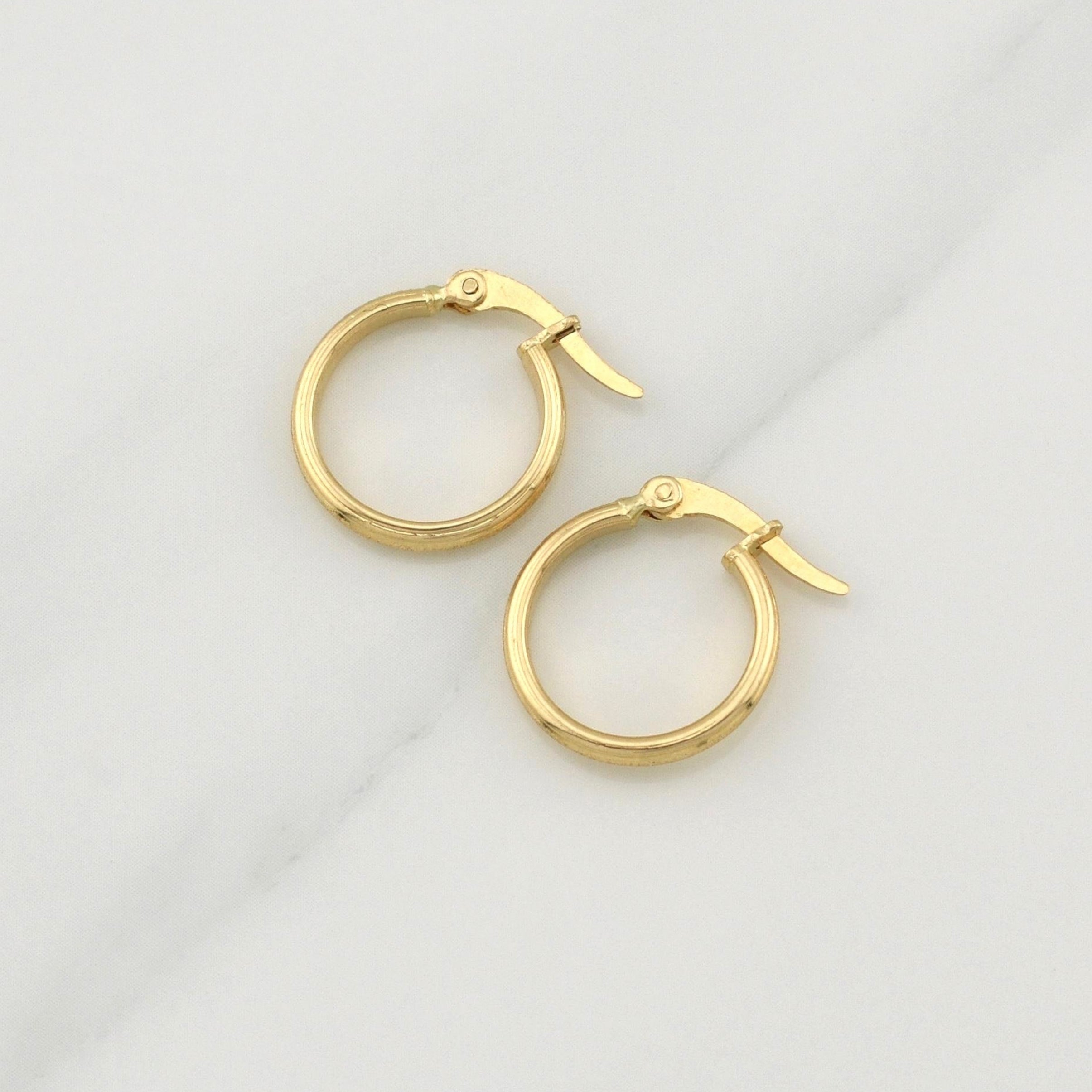Candongas Sandri 1.1 g / 3/4 in Oro Amarillo 18K