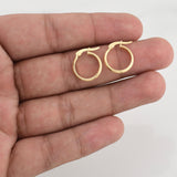 Candongas Sandri 1.1 g / 3/4 in Oro Amarillo 18K