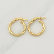 Candongas Sari 1.25 g / 3/4 in Oro Amarillo 18K