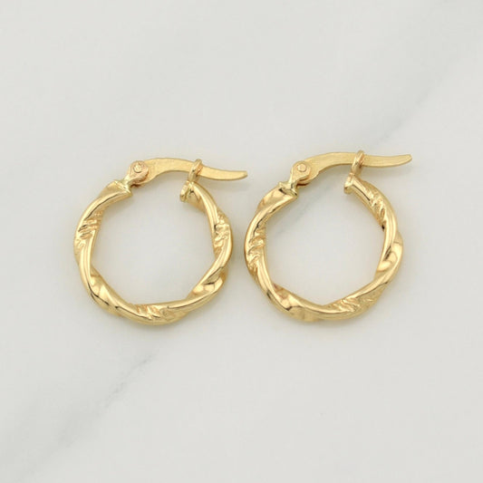 Candongas Sari 1.25 g / 3/4 in Oro Amarillo 18K