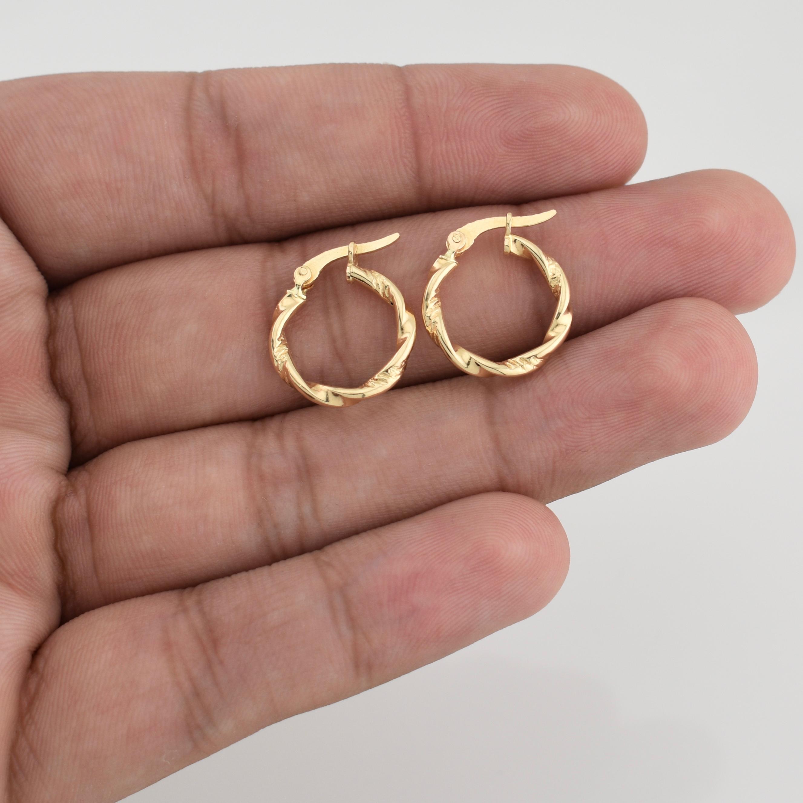 Candongas Sari 1.25 g / 3/4 in Oro Amarillo 18K