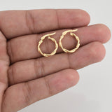 Candongas Sari 1.25 g / 3/4 in Oro Amarillo 18K