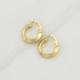 Hoop Earrings Clau 1.2 g / 1/2 in 18K Yellow Gold