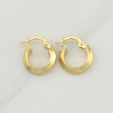Hoop Earrings Clau 1.2 g / 1/2 in 18K Yellow Gold