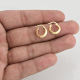 Hoop Earrings Clau 1.2 g / 1/2 in 18K Yellow Gold