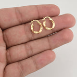 Candongas Kari 1.3 g / 1/2 in Oro Amarillo 18K