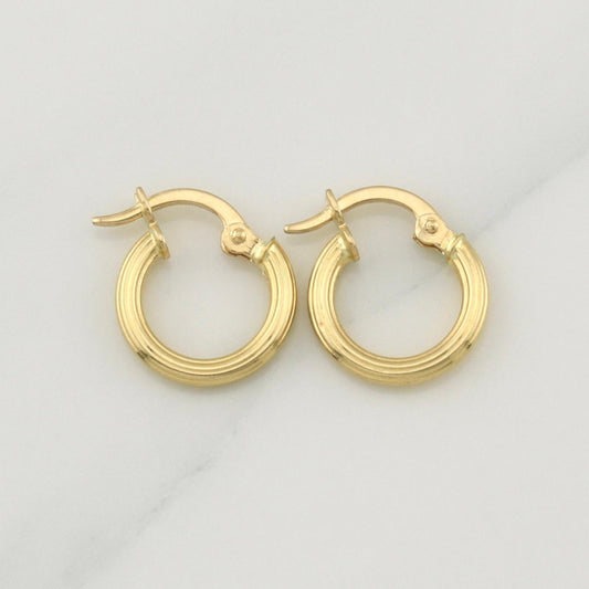 Candongas Cyrene 0.95 g / 1/2 in Oro Amarillo 18K