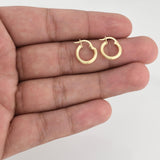 Candongas Cyrene 0.95 g / 1/2 in Oro Amarillo 18K