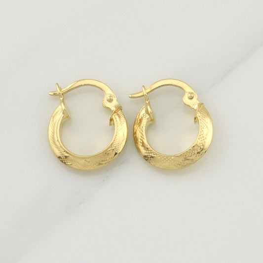 Candongas Emi 1.2 g / 1/2 in Oro Amarillo 18K