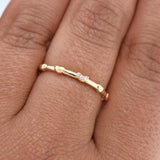 Anillo Mini Corazones 1.45 g / T7,75 Oro Amarillo 18K