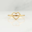 Anillo Silueta Corazon 1.3 g / T7,75 Oro Amarillo 18K