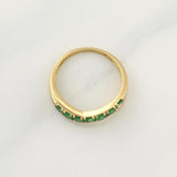 Partial Churumbela Ring in Infinite Emeralds 0.38pts 2.55g / T6.25 18K Yellow Gold