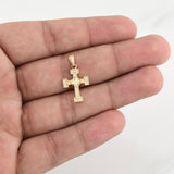 Dije Cruz Trebol 1.5g / 1 in Oro Amarillo 18K