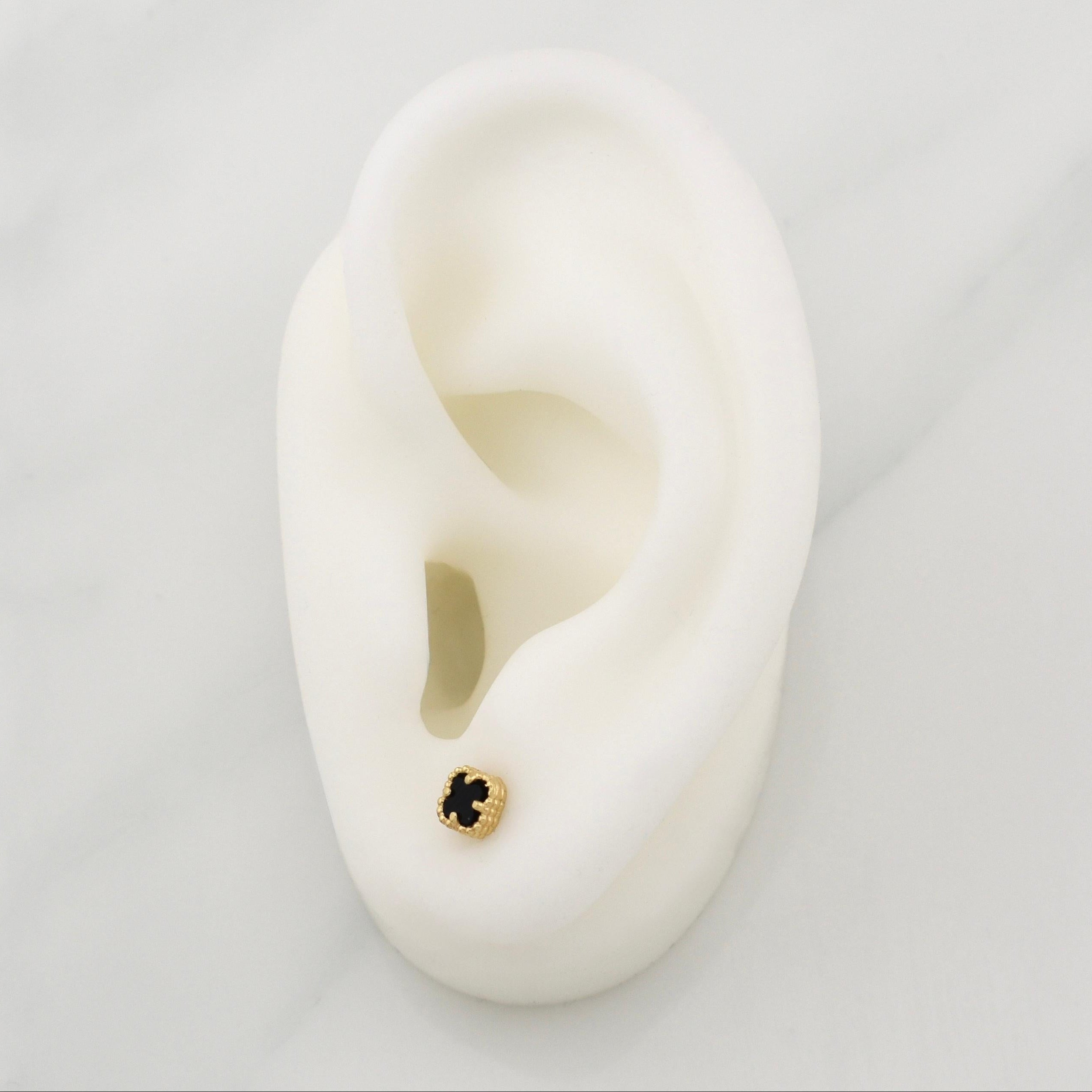 Topos Trebol 1.25g / in / 5.1mm Oro Amarillo 18K