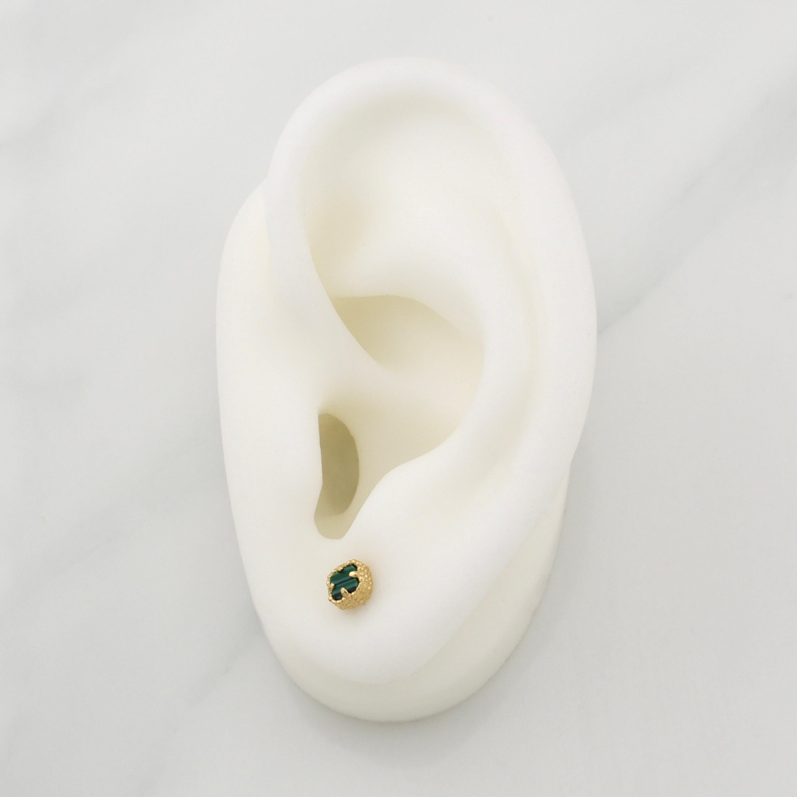 Topos Trebol 1.2g / in / 5mm Oro Amarillo 18K