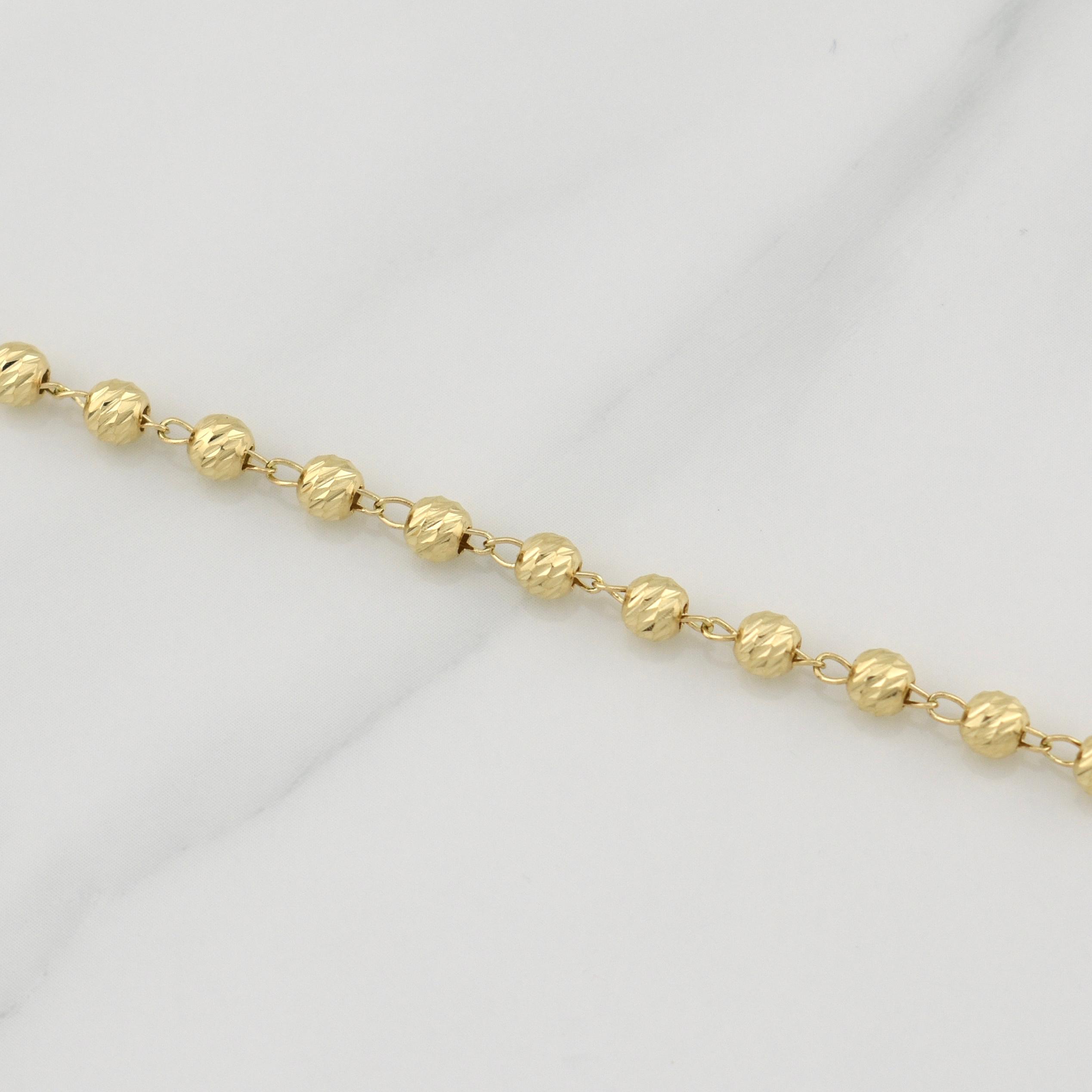 Pulso Tipo Militar 3.9g / 7 3/4 in / 4mm Oro Amarillo 18K