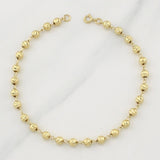 Pulso Tipo Militar 3.9g / 7 3/4 in / 4mm Oro Amarillo 18K