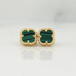 Clover Stud Earrings 2g / in / 7.25mm Yellow Gold 18K