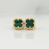 Clover Stud Earrings 2g / in / 7.25mm Yellow Gold 18K