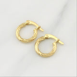 Candongas Mary 0.9 g / 1/2 in Oro Amarillo 18K