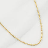 Cadena Militar 2.4g / 20 in / 0.95mm Oro Amarillo 18K