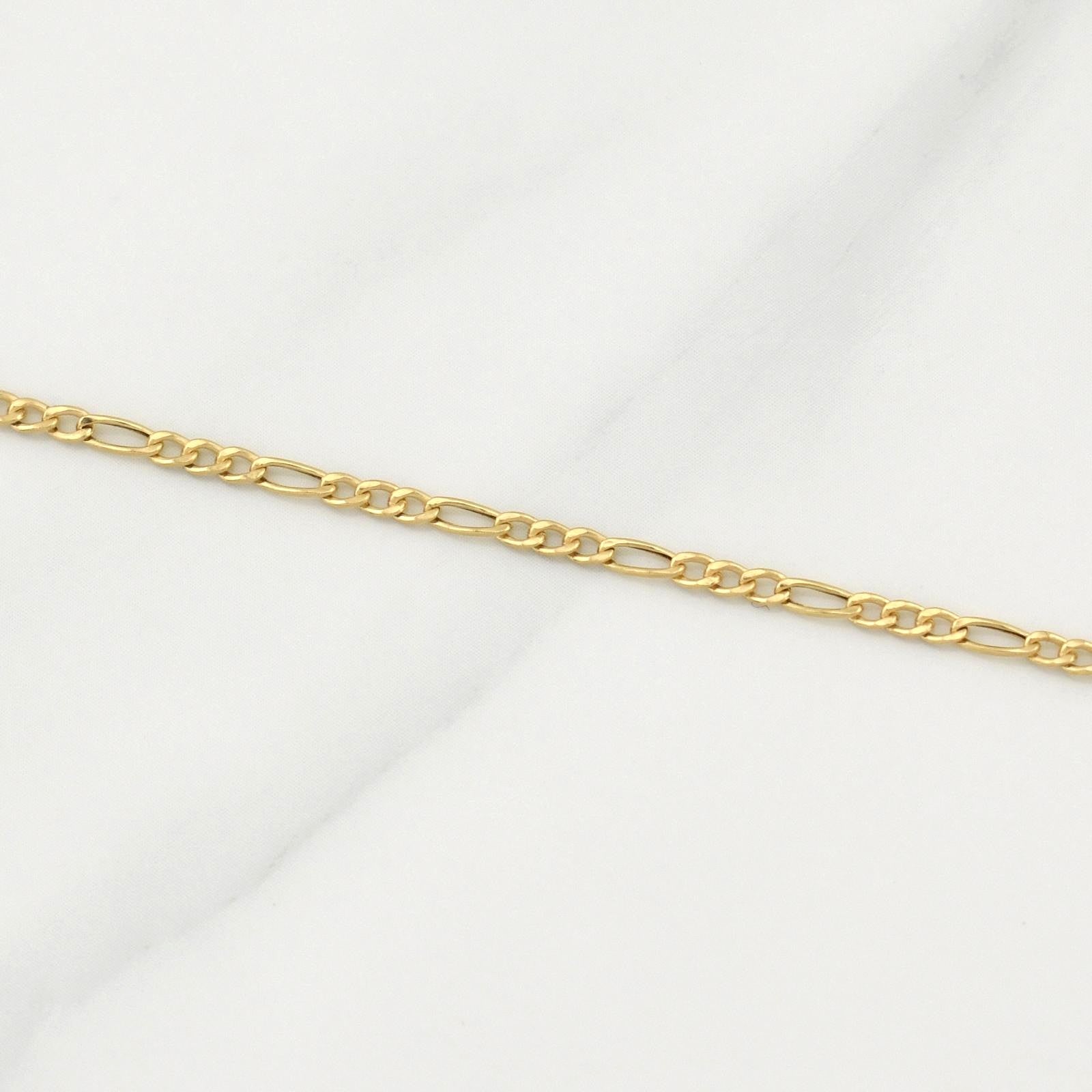 Pulso Figaro 0.7g / 7 3/4 in / 1.9mm Oro Amarillo 18K