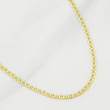 Cadena Escalera Plana 3.35g / 18 in / 2mm Oro Amarillo 18K