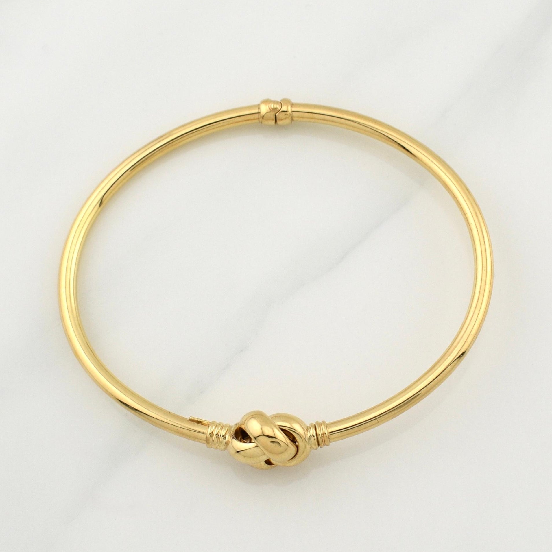 Pulso Aro Nudo 5g / 7 3/4 in / 3mm Oro Amarillo 18K