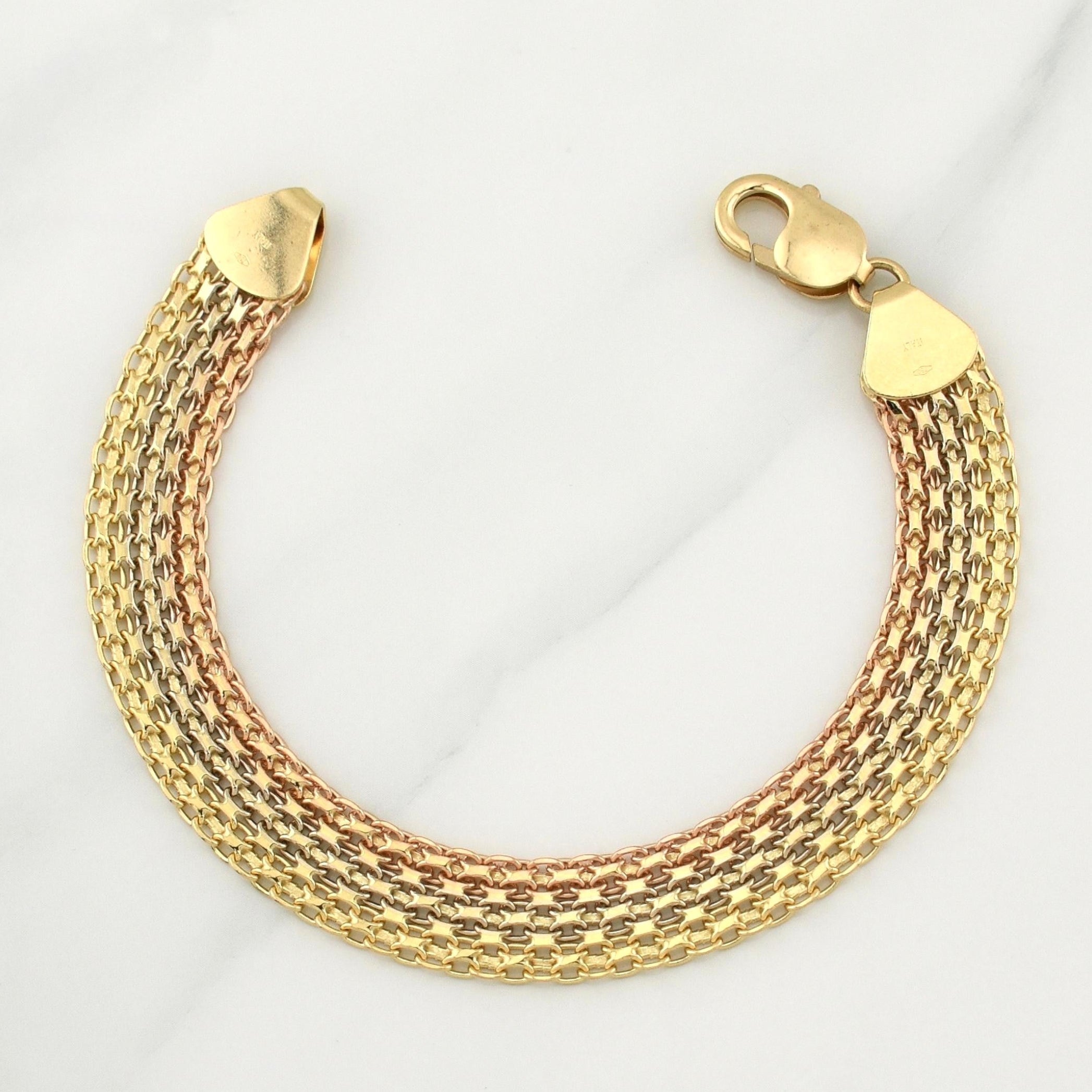 Pulso Chino 20g / 8 1/4 in / 11.3mm Tres Oros 18K